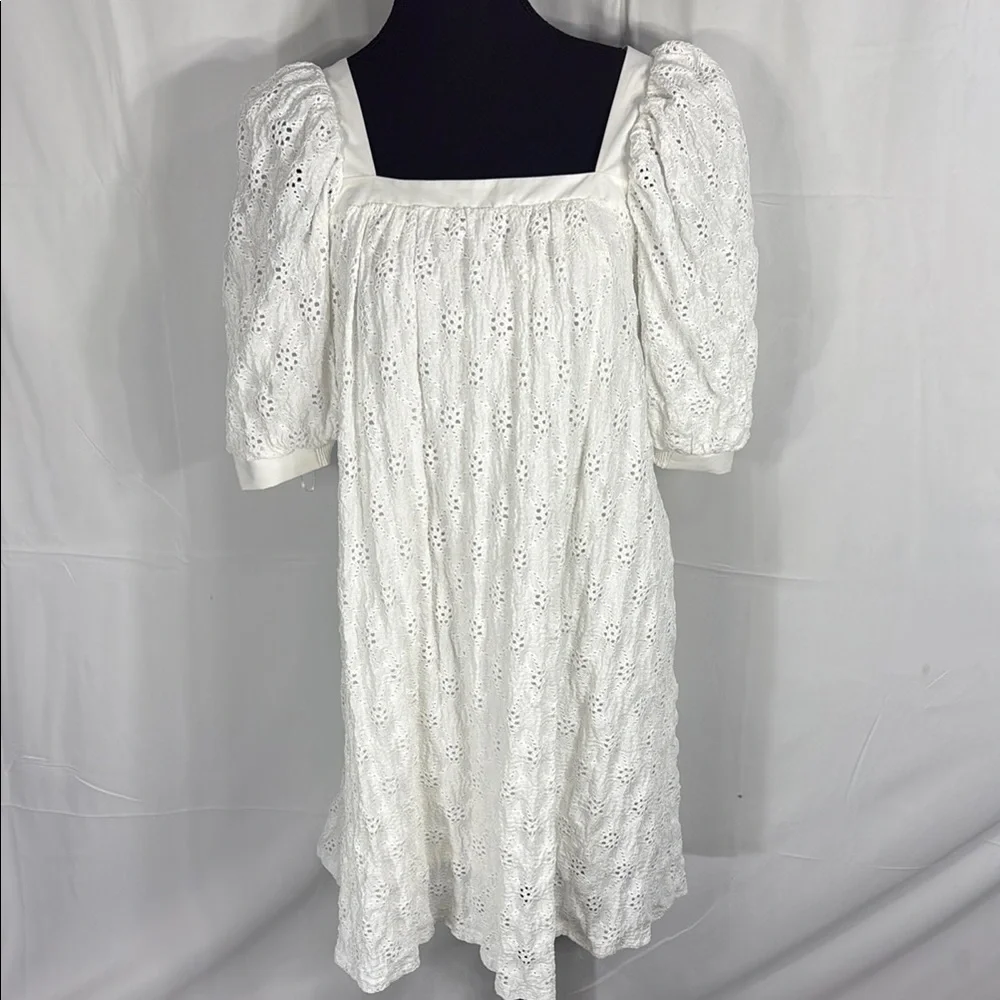 anthropologie white mini dress Seamed Contrast - evening dress White Dresses | Mini, Midi
